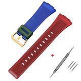 Ремінець для Casio G-Shock GA-100/110 Transl-Red-Blue GD 1051-1113 фото
