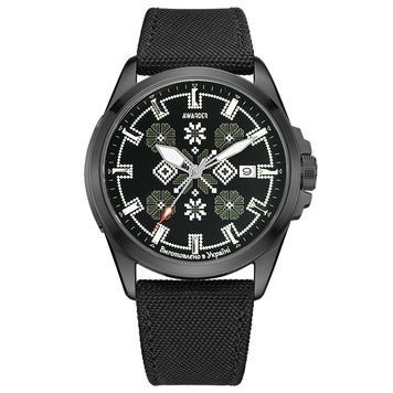 Awarder Embroidery Black-Army Green Black Automatic 10ATM 1202-0012 фото