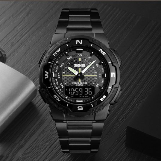 Skmei 1370BKBK Black-Black 1080-1672 фото