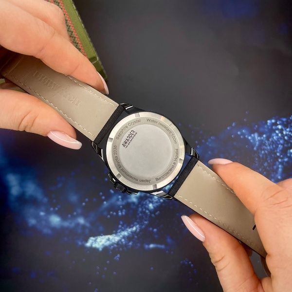 Awarder Embroidery Black-Army Green Black Automatic 10ATM 1202-0012 фото