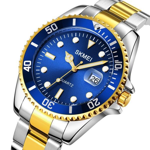 Skmei 1779TGDBU Silver-Gold-Blue 1080-1017 фото
