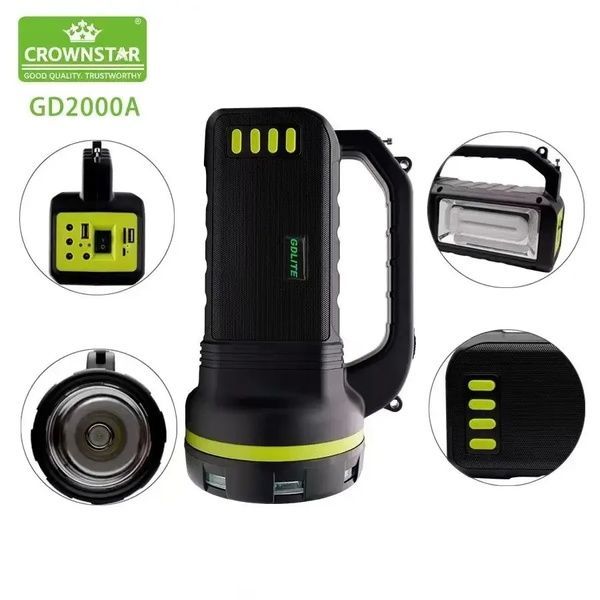 Портативна сонячна система GDLite GD-2000A, Power bank, сонячна панель 2000 фото
