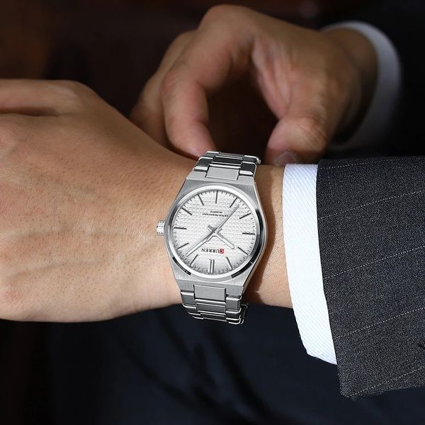 Curren 8439 Silver-White 1008-0393 фото