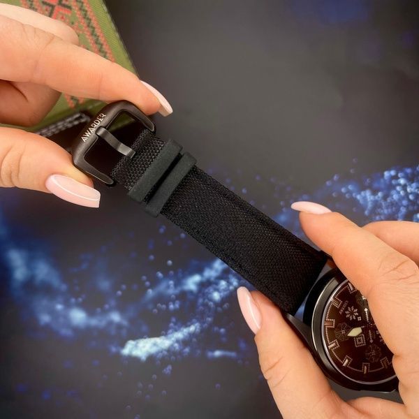 Awarder Embroidery Black-Army Green Black Automatic 10ATM 1202-0012 фото