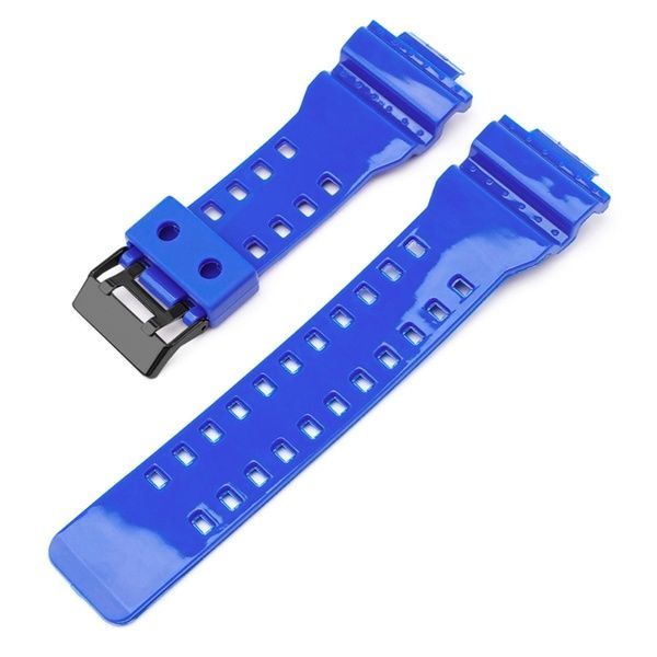 Ремінець для Casio G-Shock GA-100/110/120 Blue-Glossy BK 1051-1182 фото