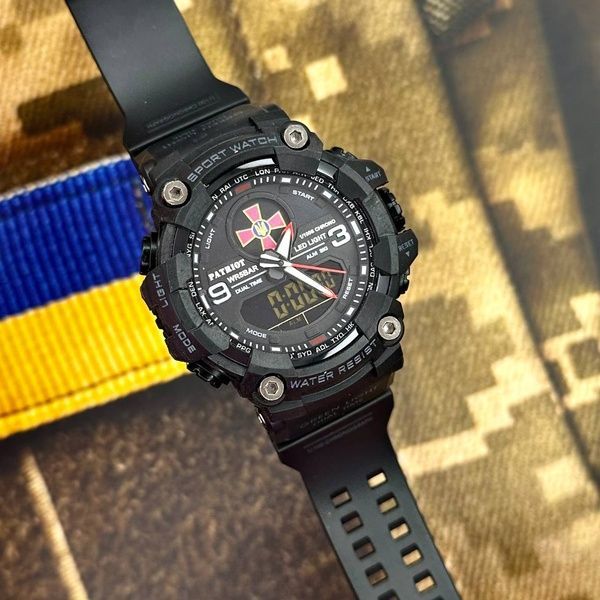 Patriot 001RDZSU ЗСУ Чорні з червоним + Коробка. 1201-0008 фото