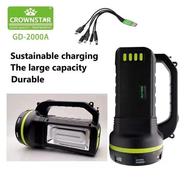 Портативна сонячна система GDLite GD-2000A, Power bank, сонячна панель 2000 фото