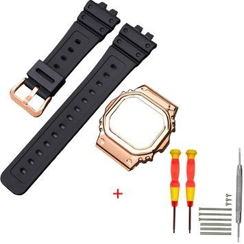 Ремінець + безель (рант) для Casio G-Shock GMW-B5000 Black RG 1051-0925 фото
