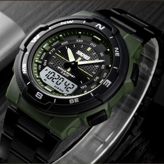 Skmei 1370AG Army Green 1080-1673 фото