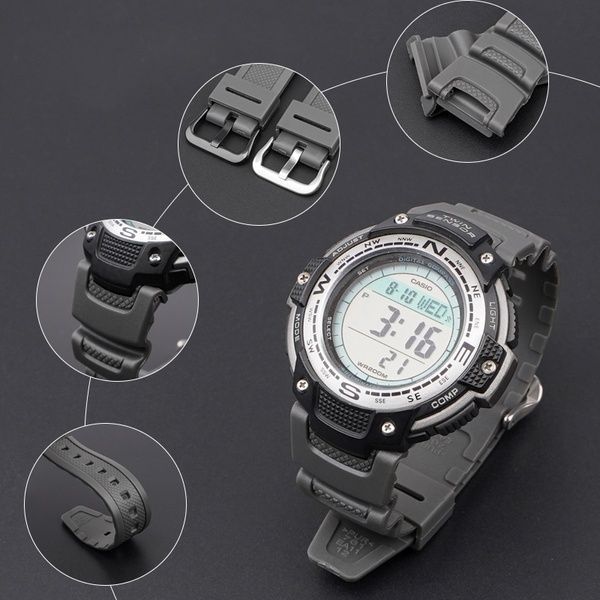 Ремінець для Casio SGW-100 Gray SI 1051-1049 фото