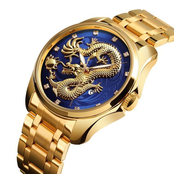 Skmei 9193GDBU Gold-Blue 1080-2934 фото