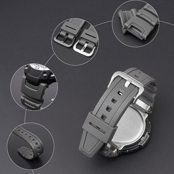 Ремінець для Casio SGW-100 Gray SI 1051-1049 фото