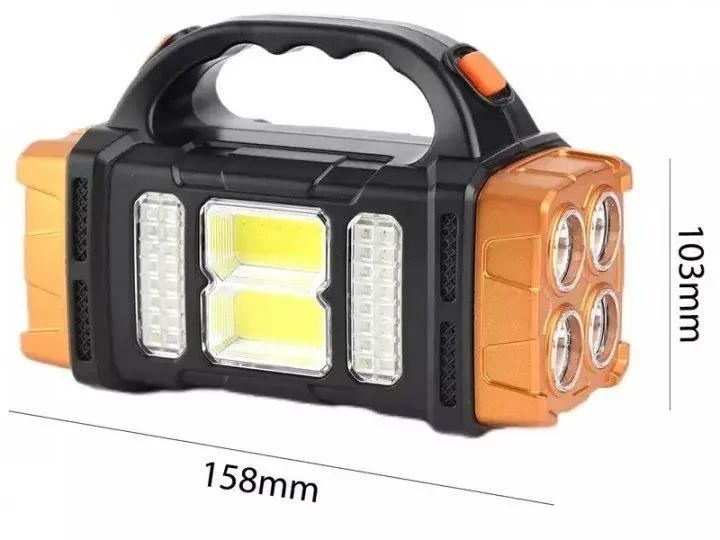 Ліхтар кемпінг OR-9708A-1, змінний акумулятор, Power bank,соняна батарея 8267 фото