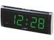 Електронний годинник VST 730 green, цифровий настільний мережевий годинник, led alarm clock VST-730, годинник із будильником 6VST/730g фото 1