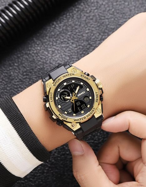 Skmei 2360BKGD Black-Gold 1080-2810 фото