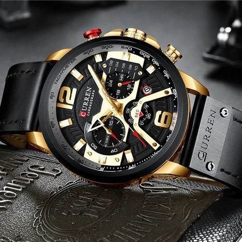 Curren 8329 Black-Gold 1008-0259 фото