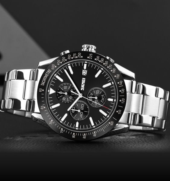 Skmei 9253SIBK Silver-Black 1080-1400 фото