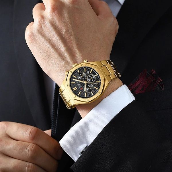 Curren 8440 Gold-Black 1008-0395 фото