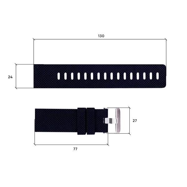 Ремінець для годинника Skmei 1213BK Black 1051-0668 фото