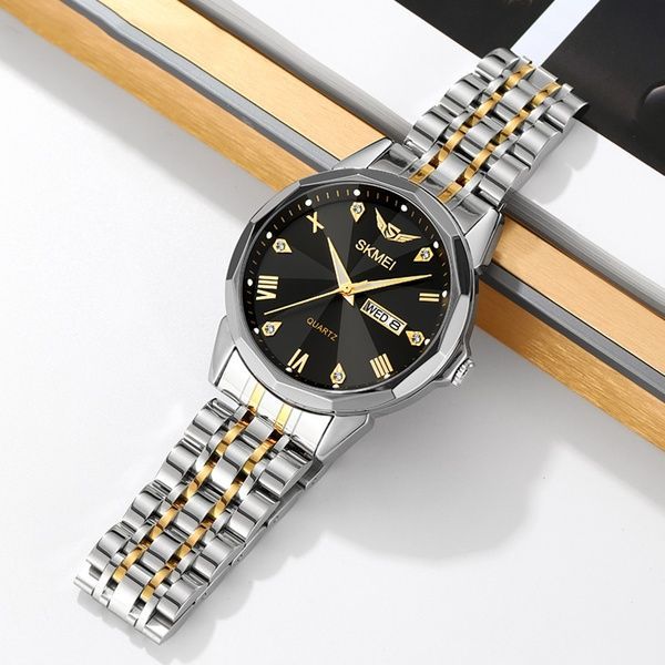 Skmei 2291TGDBK Silver-Gold-Black 1080-2483 фото