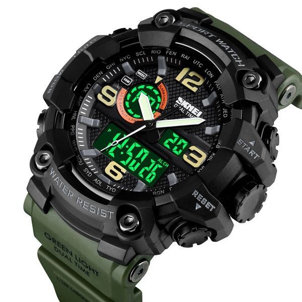 Skmei 1520AG Black-Military Wristband. SALE 1080-0804 фото