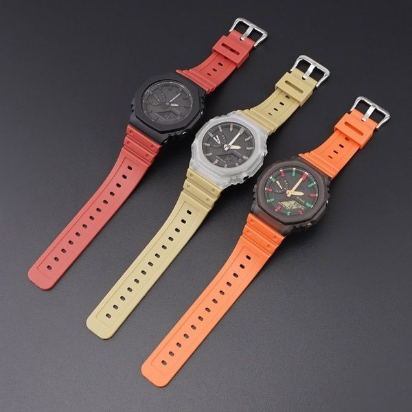 Ремінець для Casio G-Shock GA-2100 Orange SI 1051-0841 фото
