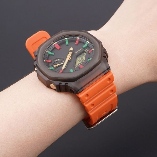 Ремінець для Casio G-Shock GA-2100 Orange SI 1051-0841 фото