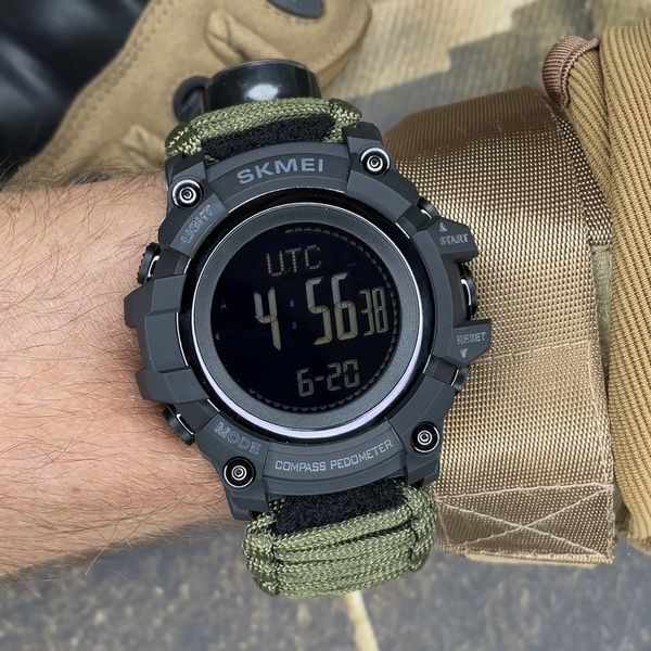 Skmei 1356AGPK Army Green Tactic Compass 1080-2047 фото