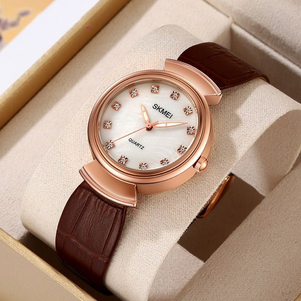 Skmei 2165RGWTBN Rose Gold-White-Brown 1080-2598 фото