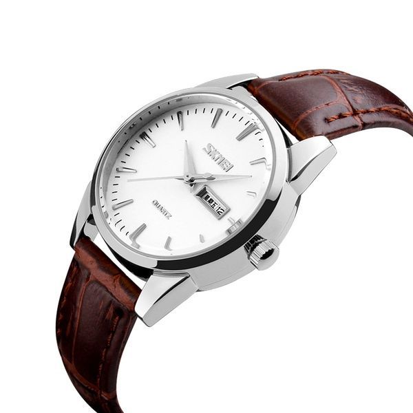 Skmei 9073SIWT-S Silver-White lady SALE 1080-1602 фото