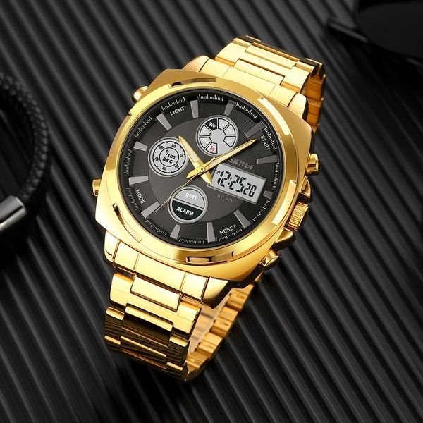 Skmei 1673GDBK Gold-Black SALE 1080-1781 фото