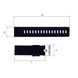 Ремінець для годинника Skmei 1213BK Black 1051-0668 фото 3