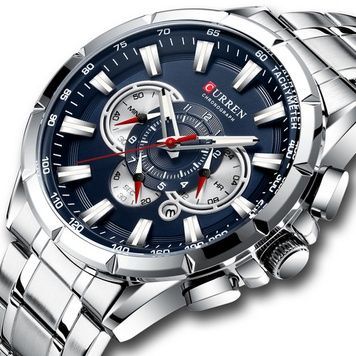 Curren 8363 Silver-Blue 1008-0260 фото