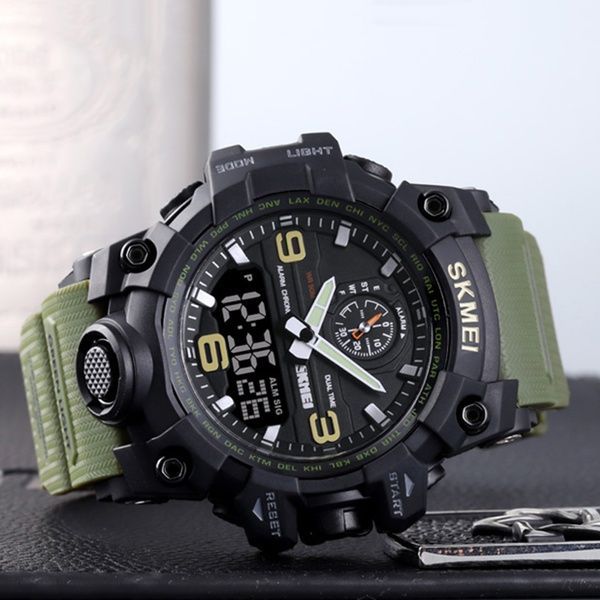 Skmei 1586 Black-Military Wrisband 1080-0797 фото