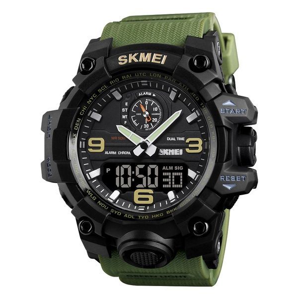 Skmei 1586 Black-Military Wrisband 1080-0797 фото