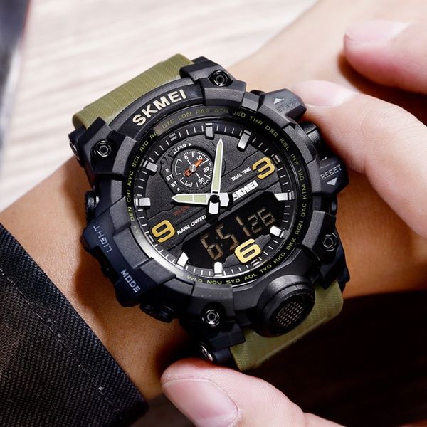 Skmei 1586 Black-Military Wrisband 1080-0797 фото