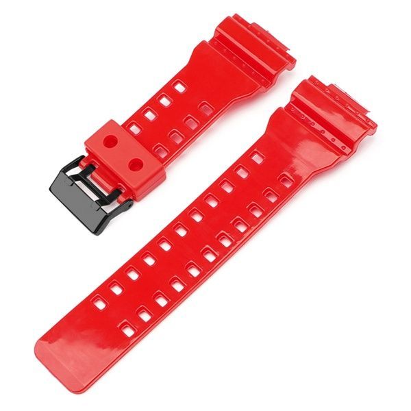 Ремінець для Casio G-Shock GA-100/110/120 Red-Glossy BK 1051-1186 фото