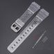 Ремінець для Casio G-Shock F-84/94/105, F-91W, AE1300 Jelly Transparent Silver 1051-0927 фото 1