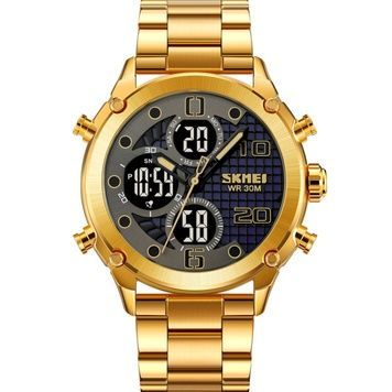 Skmei 1975SGDBK Gold-Black Steel 1080-2015 фото