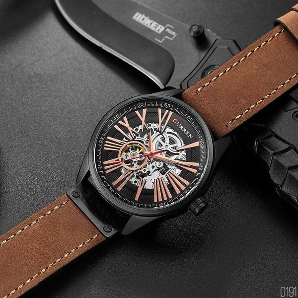 Curren 8299 Black-Gold-Brown 1008-0191 фото