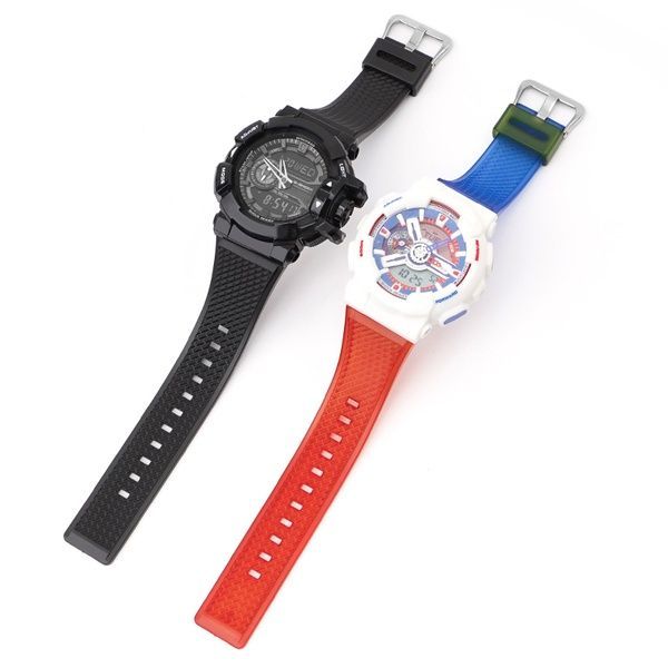 Ремінець для Casio G-Shock GA-100/110 Transl-Red-Blue SI 1051-1095 фото