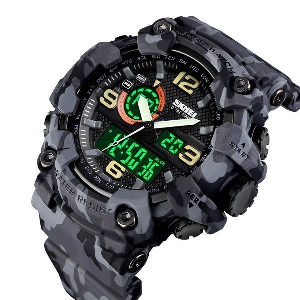 Skmei 1520CMGY Gray Camo. 1080-0806 фото