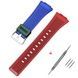 Ремінець для Casio G-Shock GA-100/110 Transl-Red-Blue SI 1051-1095 фото 1