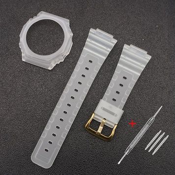 Ремінець + безель (рант) для Casio G-Shock GA-2100 Transl GD 1051-0810 фото