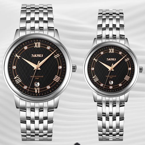 Skmei 9272SIBK-B Silver-Black Men 1080-2446 фото