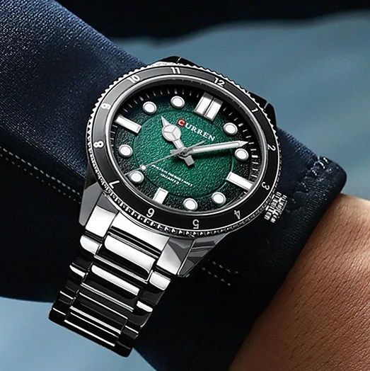 Curren 8450 Silver-Green 1008-0445 фото