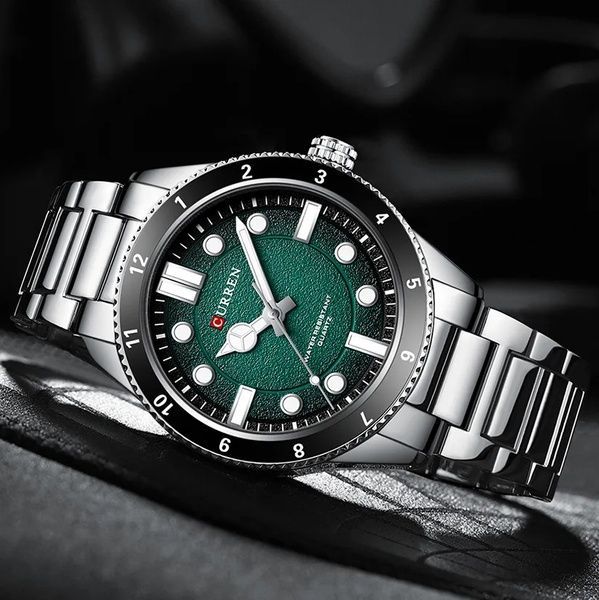 Curren 8450 Silver-Green 1008-0445 фото