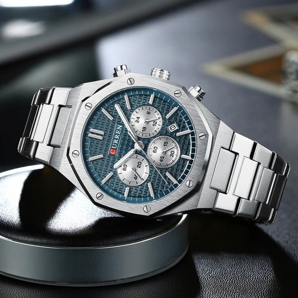 Curren 8440 Silver-Blue 1008-0398 фото