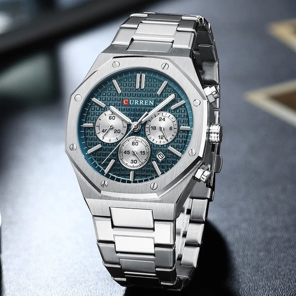 Curren 8440 Silver-Blue 1008-0398 фото