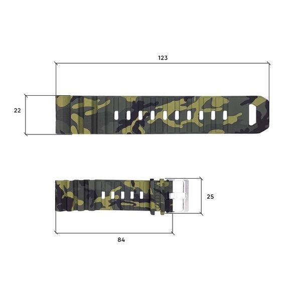 Ремінець для годинника Skmei 1657CMGN Camo Green 1051-0661 фото